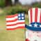 Glitzhome® 36" Wood Patriotic Uncle Sam Yard Stake Décor